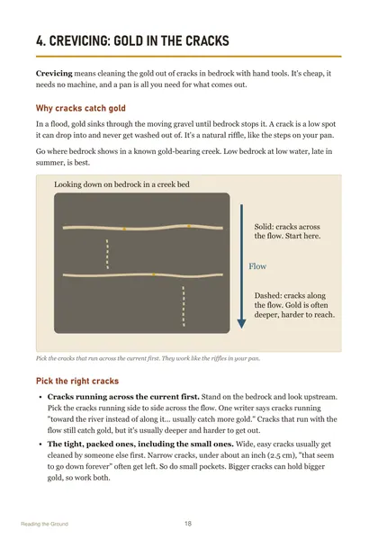Reading the Ground page 18: crevicing, gold in the cracks
